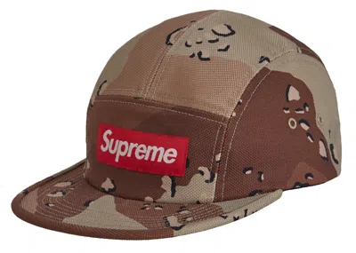 Pre-owned Supreme Ballistic Nylon Camp Cap In Desert Camo In Brown