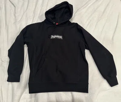 Pre-owned Supreme Bandana Box Logo Hooded Sweatshirt - Black