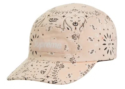 Pre-owned Supreme Bandana Camp Cap In Tan In Brown