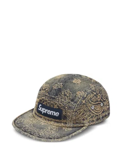 Supreme Bandana-jacquard Denim Cap