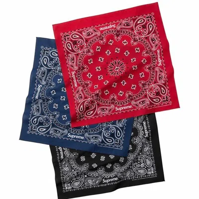 Pre-owned Supreme Bandanas (pack Of 3) In Multicolor