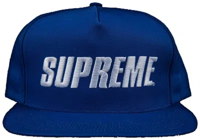 Pre-owned Supreme Bar Logo 5 Panel Hat In Royal