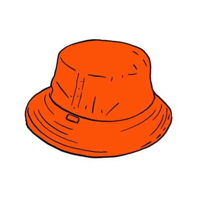 Pre-owned Supreme Barbour Waxed Cotton Crusher Hat In Orange
