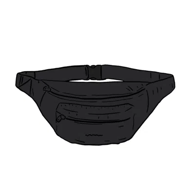 Pre-owned Supreme Barbour Waxed Cotton Waist Bag In Black