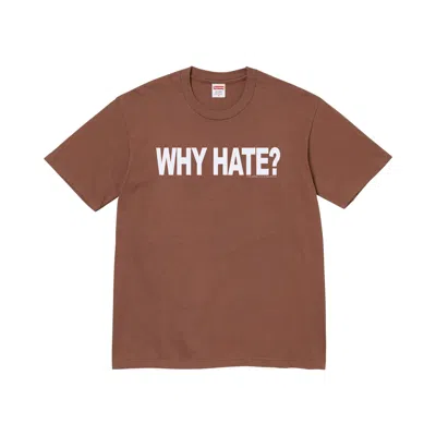 Pre-owned Supreme Based Tee 'brown' | Men's Size M