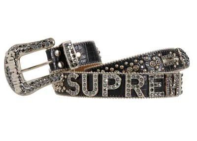 Pre-owned Supreme B.b. Simon Belt In Black