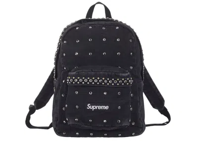 Pre-owned Supreme B.b. Simon Denim Backpack In Black