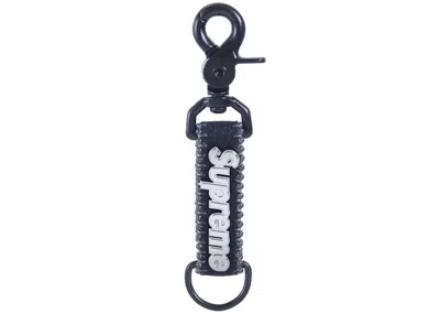 Pre-owned Supreme B.b. Simon Denim Keychain In Black