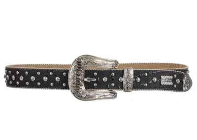 Pre-owned Supreme B.b. Simon Studded Ranger Belt In Black