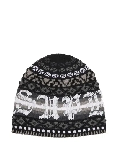 Supreme Beaded Beanie Hat In Black