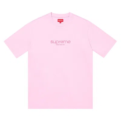 Pre-owned Supreme Beaded Logo Short-sleeve Top 'pink' | Men's Size Xxl