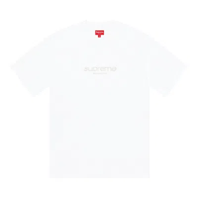 Pre-owned Supreme Beaded Logo Short-sleeve Top 'white'