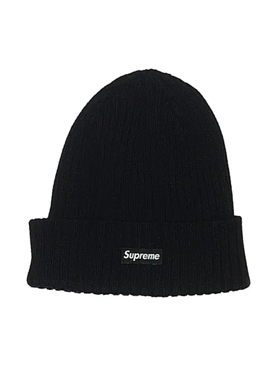 Pre-owned Supreme Beanie Hat In Black