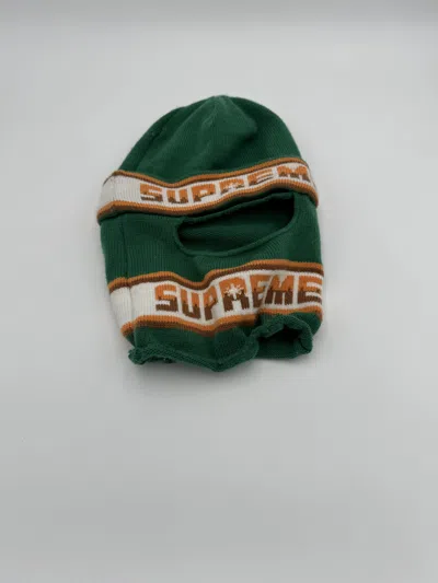 Pre-owned Supreme Beanie Ski Mask In Green