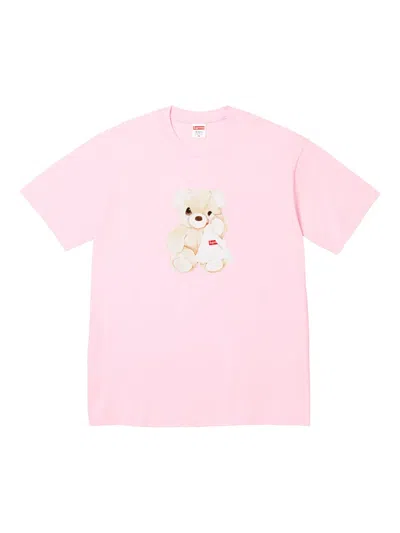 Supreme Bear-print T-shirt In Pink