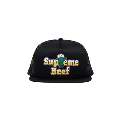 Pre-owned Supreme Beef Mesh Back 5-panel 'black' | Men's Size Onesize