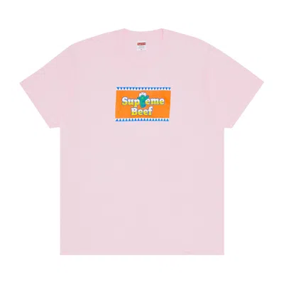 Pre-owned Supreme Beef Tee 'light Pink' | Men's Size M