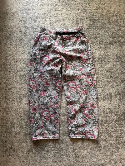 Pre-owned Supreme Belted Floral Trail Pants In Pink