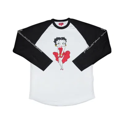 Pre-owned Supreme Betty Boop Raglan 'black' | Men's Size M