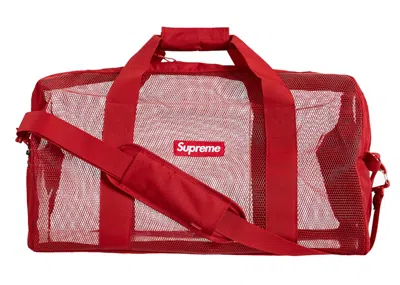 Pre-owned Supreme Big Duffle Bag (ss20) In Dark Red