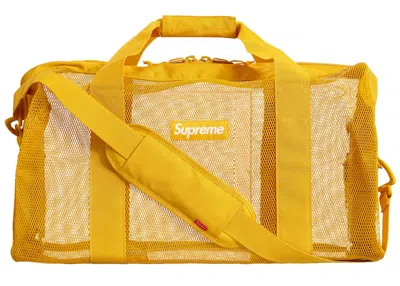 Pre-owned Supreme Big Duffle Bag (ss20) In Gold