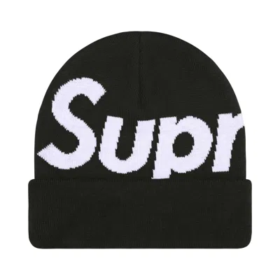 Pre-owned Supreme Big Logo Beanie 'black' | Men's Size Onesize