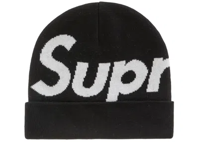 Pre-owned Supreme Big Logo Beanie (fw22) In Black