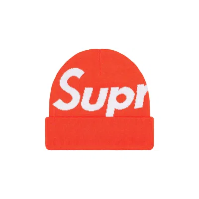 Pre-owned Supreme Big Logo Beanie 'orange'