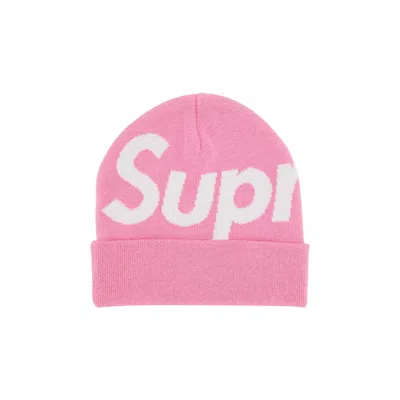 Pre-owned Supreme Big Logo Beanie 'pink'