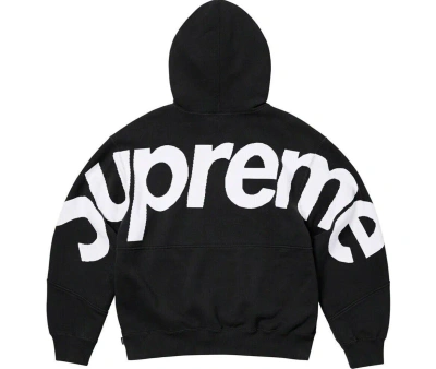 Pre-owned Supreme Big Logo Jacquard Hooded Sweatshirt Fw23 3colors Size S-xxl In Black