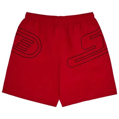 Pre-owned Supreme Big Logo Nylon Short 'red' | Men's Size M