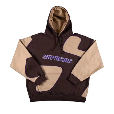Pre-owned Supreme Big S Hooded Sweatshirt 'brown'