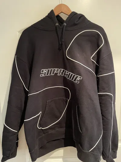 Pre-owned Supreme Big S Hooded Sweatshirt Size Xl - Fw20 In Black