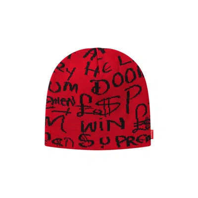 Pre-owned Supreme Black Ark Beanie 'red' | Men's Size Onesize