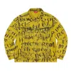 Supreme Black Ark Denim Trucker Jacket 'yellow Black'