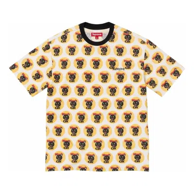 Supreme Kids'  Black Cat T-shirt 'yellow Black' In Multi