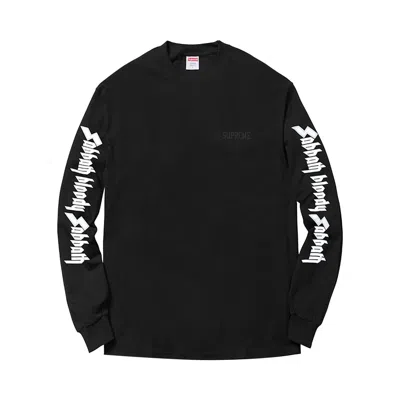 Pre-owned Supreme Black Sabbath Long-sleeve Tee 'black' | Men's Size Xl