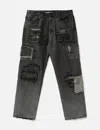 Supreme Blackmeans Patchwork Denim Jeans In Black