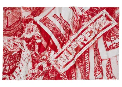 Pre-owned Supreme Bling Towel In Red