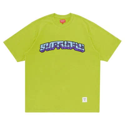 Pre-owned Supreme Block Arc Short-sleeve Top 'lime' In Green
