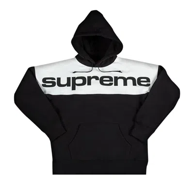 Pre-owned Supreme Blocked Hooded Sweatshirt 'black'