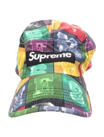 Pre-owned Supreme Blocks Camp Cap In Multi