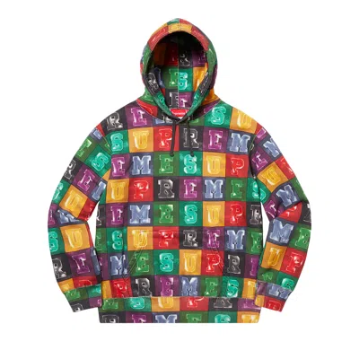 Pre-owned Supreme Blocks Hooded Sweatshirt 'multi' In Multi-color