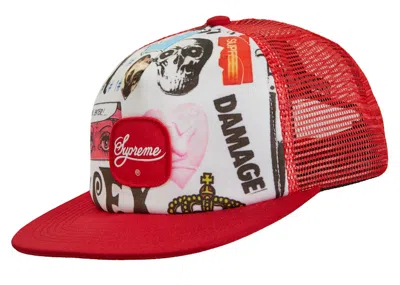 Pre-owned Supreme Blood Lust Mesh Back 5panel In Red