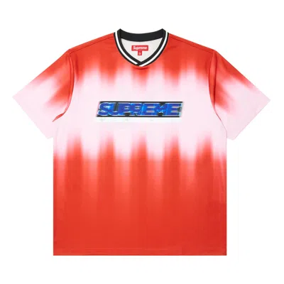 Pre-owned Supreme Blur Soccer Jersey 'red' | Men's Size L