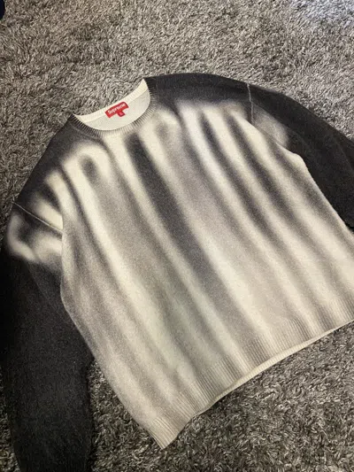 Pre-owned Supreme Blurred Logo Sweatshirt In Black