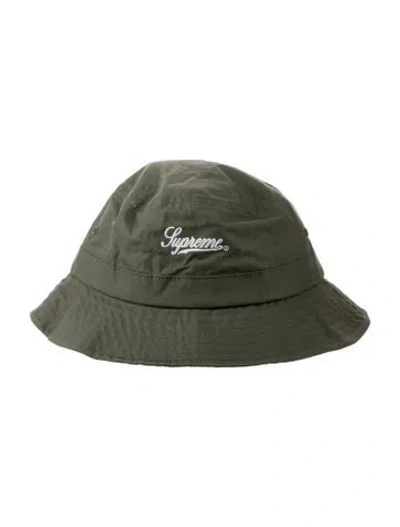 Pre-owned Supreme Bolt Snap Crusher Bucket Hat In Green