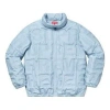 Supreme Bonded Logo Puffy Jacket 'teal' In Blue