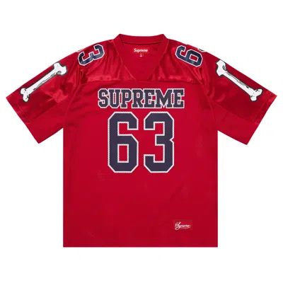 Pre-owned Supreme Bones Football Jersey 'red' | Men's Size M