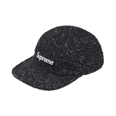 Pre-owned Supreme Bouclé Camp Cap 'black' | Men's Size Onesize